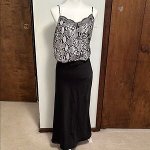 JustFab Black Maxi Skirt